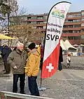 Hier sollen neue Mitglieder für die Partei gewonnen werden.