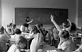 Lehrerin in einem Gymnasium in der deutschen Stadt Bonn, im Jahr 1988