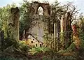Die Ruine des Klosters Eldena, gemalt in der Romantik von Caspar David Friedrich