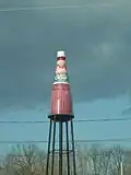 Dieser riesige Wasserturm in den USA macht Werbung für Ketchup.