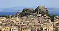 Die Altstadt von Korfu, auf einer griechischen Insel mit demselben Namen