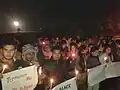 Eine Demonstration in Indien: Diese Leute protestieren gegen einen Anschlag von Taliban auf eine Schule.