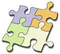 Ein bekanntes Muster für die Ränder von Puzzle-Teilen: Sie sind so verzahnt, dass sie nicht leicht wieder auseinanderfallen.