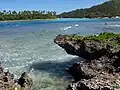 Ein Strand auf Rarotonga, der wichtigsten Insel der Cookinseln