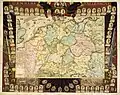 Eine Karte Deutschlands aus dem Jahr 1705