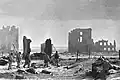 Die Stadt Stalingrad, benannt nach Stalin, wurde im Krieg stark zerstört.