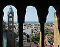 Von den Türmen aus hat man einen guten Blick über die Stadt.