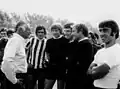 Gianni Agnelli mit Juventus-Spielern: Er war lange Chef der Auto-Firma Fiat und des Vereins.
