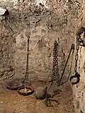 Verlies in einer Burg in Spanien, dem Castell de Montsonís.
