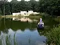 Nachgemachte Oase in einem Freilichtmuseum in den Niederlanden