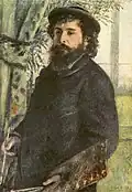 Monet mit 35 Jahren. So wurde er von Pierre-Auguste Renoir gemalt.
