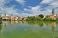 Ein Blick auf die Altstadt von Telč