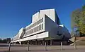 Die Finlandia Halle ist ein Beispiel für moderne finnische Baukunst.