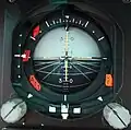 Ein Pilot nutzt den künstlichen Horizont, um das Flugzeug auch bei schlechter Sicht waagerecht zu halten.