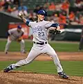 Ein Werfer der Kansas City Royals