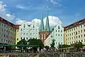 Nikolaiviertel in Berlin: Die Gebäude sind neu, sollern aber leicht daran erinnern, wie es vor dem Krieg dort ausgesehen hat.