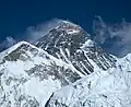 Der Berg von Nepal aus gesehen
