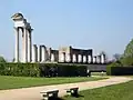Der Hafentempel im Archäologischen Park Xanten ist eine Teilrekonstruktion.