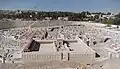 Ein Modell in Jerusalem: die Stadt vor 2000 Jahren mit dem Tempel des Herodes.