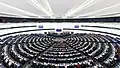 Das Europäische Parlament hat dieses Gebäude in Straßburg und eins in Brüssel.