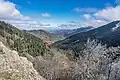 Eine Landschaft im Yedigöller-Nationalpark in der Türkei, im Herbst