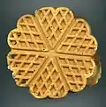 Waffel frisch aus dem Waffeleisen