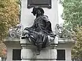 Eine Statue in Paris für D'Artagnan