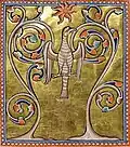 Der Phönix aus der Asche, aus einem schottischen Buch vor 900 Jahren