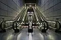 Rolltreppen in der U-Bahn von Kopenhagen