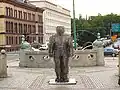 Eine Statue für den Golem, in der polnischen Stadt Poznań