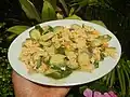Ein Zucchini-Omelett, wie man es auf den Philippinen mag