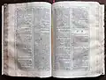 Das erste Wörterbuch, das den italienischen Wortschatz erklärt, aus dem Jahr 1612