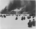 Amerikanische Soldaten im Zweiten Weltkrieg auf der Insel Butaritari