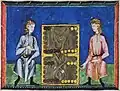 Aus einem Buch von vor über 700 Jahren: Dieses Brettspiel sieht schon sehr nach Backgammon aus.