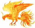 Der Vogel Phönix stammt aus der Welt der Legenden. Er ist aus seiner eigenen Asche auferstanden.