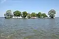 Der Wilhelmstein im Steinhuder Meer, Niedersachsen. Hier wurde eine Festung gebaut.