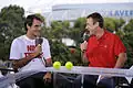 Roger Federer bei einem Fernsehinterview