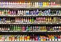 Energydrinks in einem amerikanischen Supermarkt