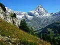 So sieht der Berg vom Süden aus, von der italienischen Seite.