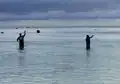 Fischer auf der Aitutaki-Insel