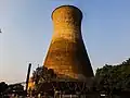 Der Schornstein eines Kraftwerks bei Lusaka