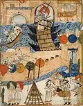 Im Jahr 1258: Mongolische Soldaten erobern die Stadt Bagdad.
