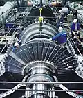 Eine moderne Dampfturbine