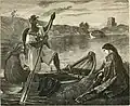 Ein Bild aus dem Jahr 1877: Die Herrin vom See gibt Artus das Schwert Excalibur, das ihn unverwundbar macht.