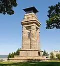 Ein „Bismarckturm“ in Markneukirchen in Sachsen. Um das Jahr 1900 hat man solche Türme gebaut.