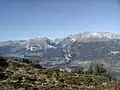 Rechts im Bild der Ringelspitz, der höchste Berg des Kantons