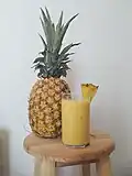 Ein Ananas-Smoothie