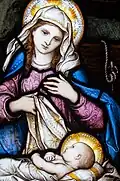 Die wichtigste Heilige in der Katholischen Kirche ist Maria, die Mutter von Jesus.