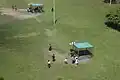 Ein Sportplatz für das Bumerang-Werfen