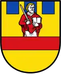 Die Stadt Cloppenburg in Niedersachsen trägt den Apostel Paulus im Wappen.